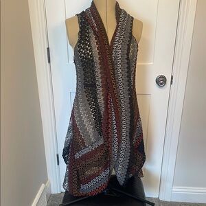 Elegant Multicolor Knit Vest